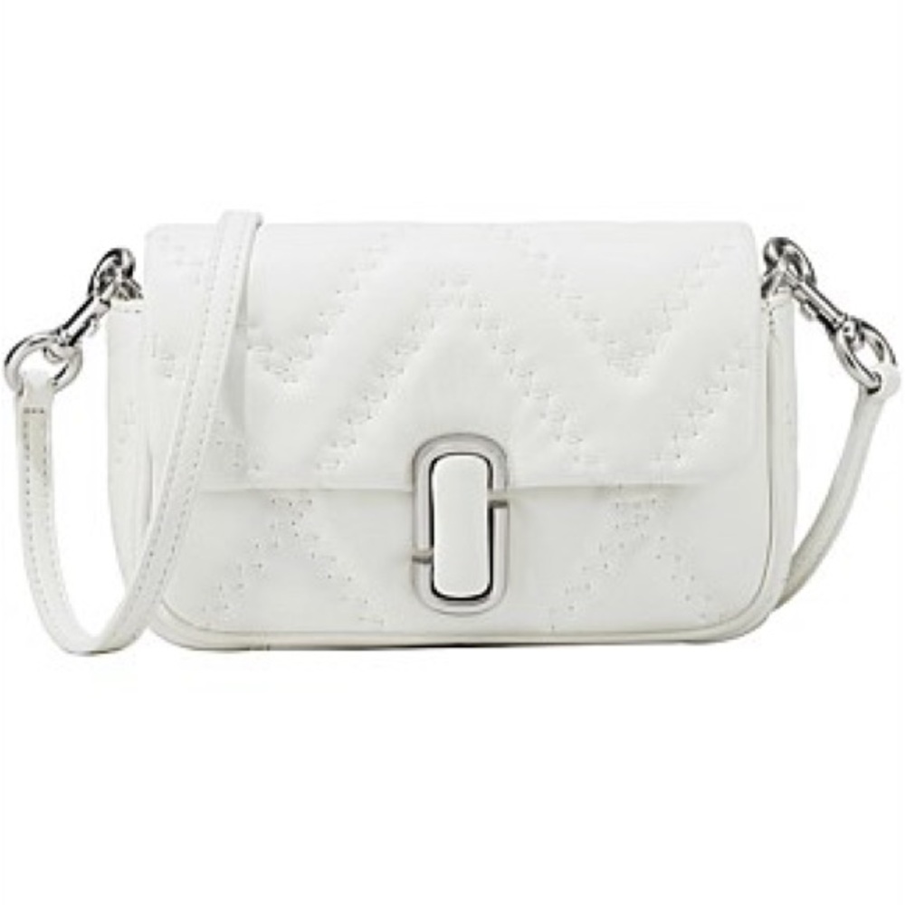 Marc Jacobs White Quilted Crossbody Bag